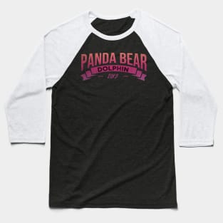 Panda Bear Dolphin Baseball T-Shirt